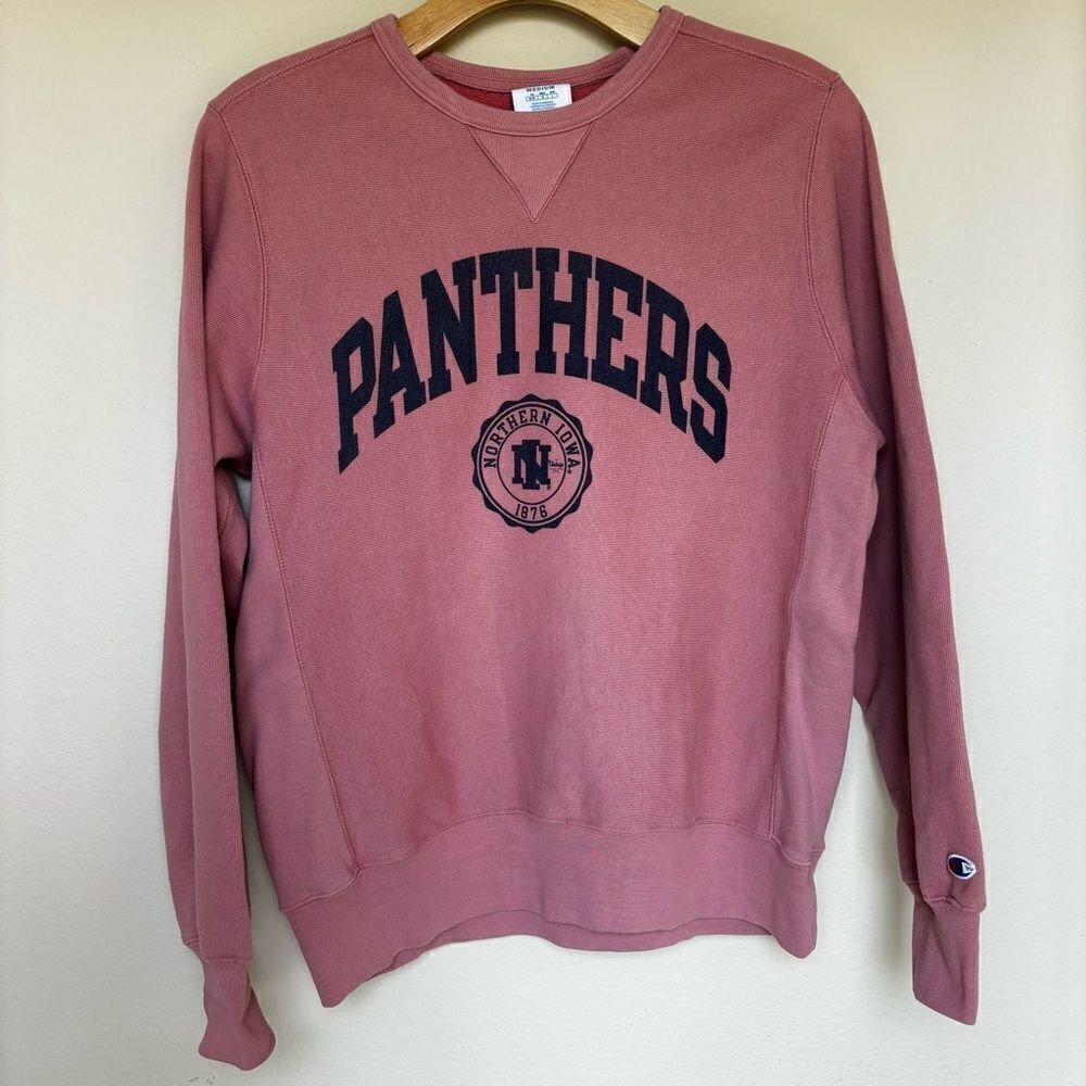 Champion Pink Sweatshirt with Black Print